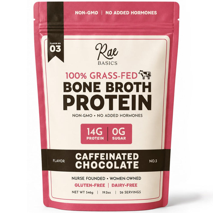 Caffeinated Chocolate Bone Broth Protein Mix, 12 servings
